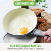 LunaLulink 18-Piece Soft Grip Toxin-Free Healthy Ceramic Non-Stick Cookware Set,Dishwasher Safe - 2 of 4