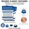 Big Dot of Happiness Calling All Units - Police - Cop Birthday Party or Baby Shower Small Round Candy Stickers - Party Favor Labels - 324 Count - 3 of 4