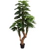 Sapphtopaz Artificial Monstera Tree with Pot, Artificial Tree with Natural Wood Trunk, Real Touch Room Decor for Home Office Foyer Porch - 3 of 4