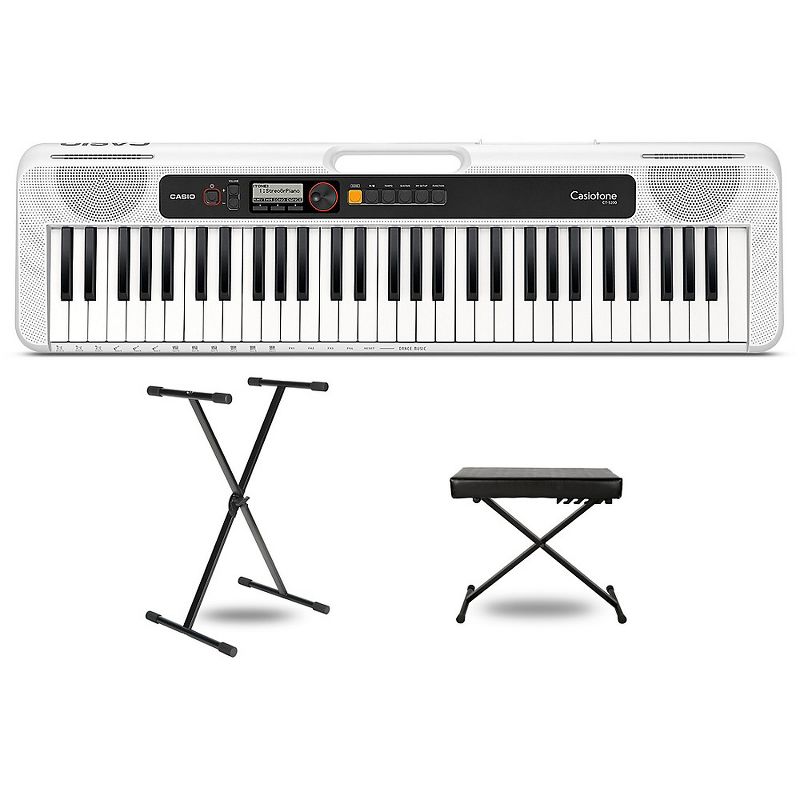 Casio Casiotone CT-S200 Keyboard With Stand and Bench White, 1 of 7