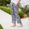 Amaryllis Women's Camouflage Print Drawstring Cropped Pants Relaxed Fit Casual Stylish - 3 of 4