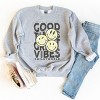 The Juniper Shop SmileyWorld Good Times Great Vibes  Youth Sweatshirt - 4 of 4