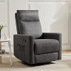 JIONJOY Manual Recliner Chair with Swivel & Glide - 3-Position Rocking Recliner, Easy Assembly Living Room Armchair with Storage Pocket - 2 of 4