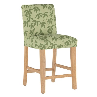 Counter Height Barstool Lyanna Floral Sage Tonal - Skyline Furniture