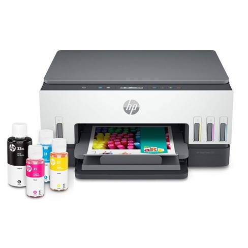 Hp Tank 6001 Wireless All-in-one Refillable Supertank Printer, Scanner, Copier - White (2h0b9a) : Target