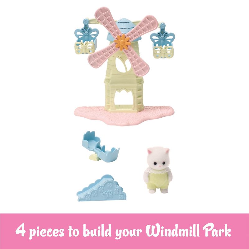 Calico Critters Baby Windmill Park, Dollhouse Playset with Figure, 2 of 9
