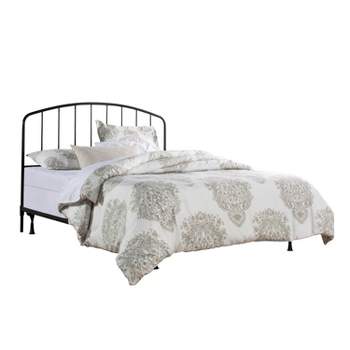 Tolland Metal Headboard with Bed Frame Black - Hillsdale Furniture