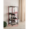 Kings Brand Furniture Biola 15 Bottle Capacity Metal Wine Rack Storage Organizer, Brushed Copper - 4 of 4