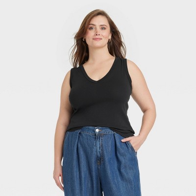 Women's Ribbed Fitted Tank Top - Universal Thread™