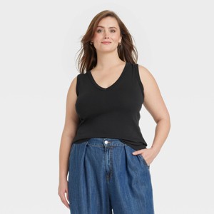 Women's Ribbed Tank Top - Universal Thread™ - 1 of 3