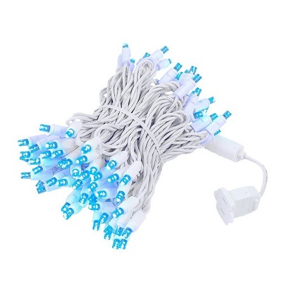 Novelty Lights Multicolored 100 Light Incandescent Mini Christmas String  Lights White Wire 50 Feet : Target