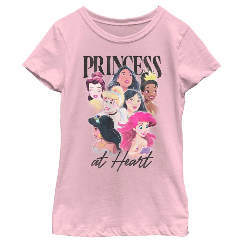 Girl's Disney Princess at Heart T-Shirt, 1 of 5