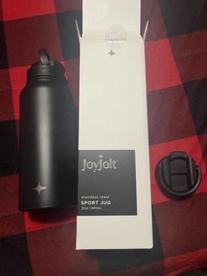 Joyjolt Triple Insulated Water Bottle With Flip Lid & Sport Straw Lid - 22  Oz Hot/cold Vacuum Insulated Stainless Steel Water Bottle : Target