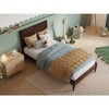 AFI Furnishings Berkshire Twin Solid Wood Low Profile Platform Bed in Walnut - 4 of 4