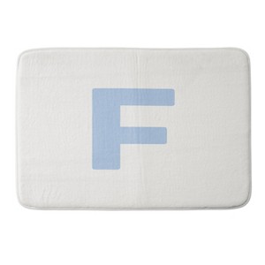 Deny Designs April Lane Art Block Monogram Memory Foam Bath Mat - 1 of 4