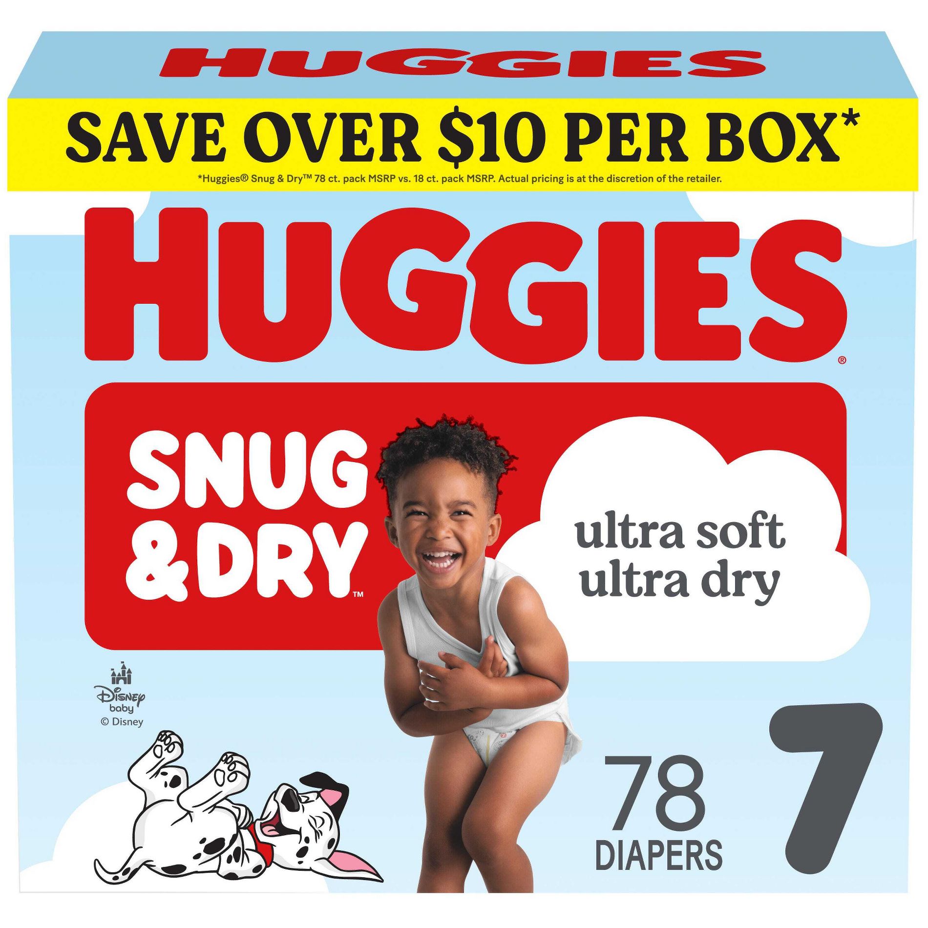 Huggies Snug & Dry Ultra Soft Diapers   - Size 7 - 78ct