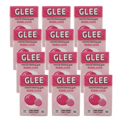 Glee Gum Bubblegum Natural Chewing Gum - Case of 12/16 ct