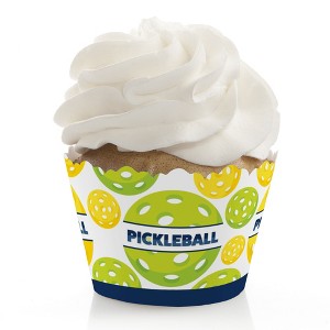Big Dot of Happiness Let’s Rally - Pickleball - Birthday or Retirement Party Decorations - Party Cupcake Wrappers - Set of 12 - 1 of 4