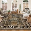 Leopard Rugs for Bedroom Washable Living Room Area Rug, Soft Animal Print Large Rugs Low Pile Non-Slip Indoor Floor Carpet for Nursery - 2 of 4