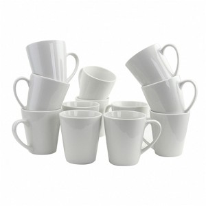 Gibson Home Noble Court 12 Piece 12 oz. Mug Set in White - 1 of 4