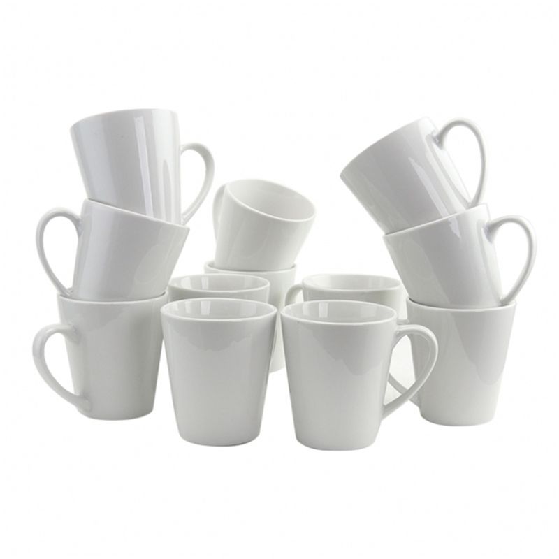 Gibson Home Noble Court 12 Piece 12 oz. Mug Set in White, 1 of 5