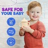 LunaLulinlk 2 pack Silicone Sippy Cups with Straws for Babies and Toddlers (Mint/Cream) - 3 of 4