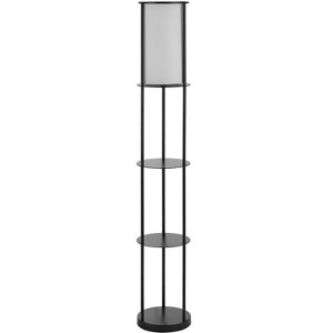 Hayes Iron Floor Lamp - Black - Safavieh - 1 of 3