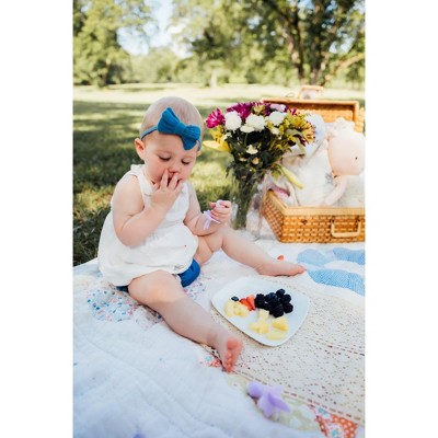 Nooli Toddler Utensils Toddler Eating Supplies Toddler Forks Silicone Baby Spoon, BPA Phthalates-Free, Lavendar