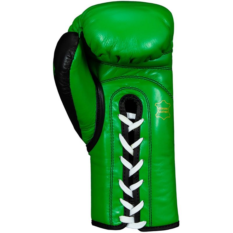 Title Boxing WBC Pro Fight Leather Lace Up Gloves - Green/Black, 2 of 5
