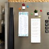 Juvale 6-Pack Magnetic Grocery List Pad for Fridge- Cute Shopping List Paper Note Pads for Refrigerator (6 Floral Designs) - 2 of 4