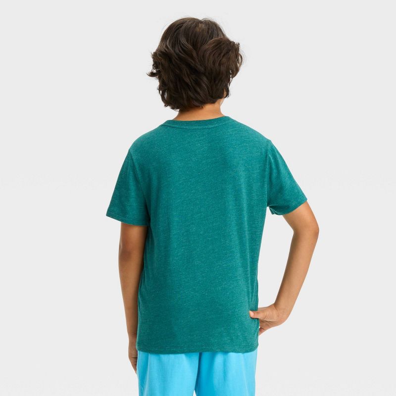 Boys' Short Sleeve 'Earth is Amazing' Graphic T-Shirt - Cat & Jack™ Dark Teal Green, 3 of 4