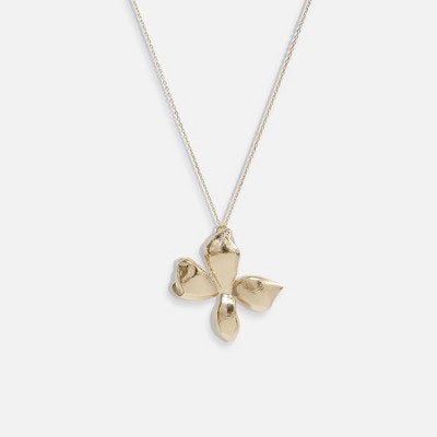 Sanctuary Project Statement Flower Pendant Necklace Gold