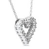 Pompeii3 1/2ct Diamond Heart Pendant 14K White Gold - 3 of 4