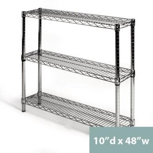 Shelving.com Chrome Wire Shelving with 3 Tier Shelves - - 1 of 3