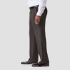 Haggar H26 Men's Big & Tall Cool 18 PRO Heather Classic Fit Pleat Front Casual Pants - image 2 of 3