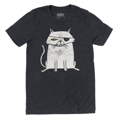 Men's Unisex Evil Cat Graphic Tee - Factory 43 S