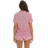 #FollowMe Womens Button-Down Pajama Shorts Set with Notch Collar  Chic & Comfy Loungewear - 3 of 4