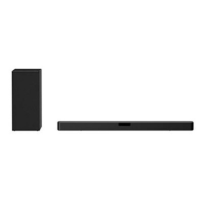 Manufacturer Refurbished LG 2.1 Channel High Res. Audio Sound Bar DTS Virtual X, Black