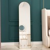 Arched Mirror,Skinny Mirrors With Aluminium Alloy Frame,Dressing Mirror,Mirror Clothing Store,Full Length Mirror With Stand-The Pop Home - 2 of 4