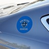 The University of New Orleans Privateers Logo Automotive Car Refrigerator Locker Vinyl Circle Magnet - 3 of 4