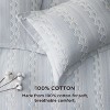 Cotton Duvet Cover Boho Textured Embroidery Jacquard Duvet Cover Set Soft and Breathable Bedding Set for All Seasons - 2 of 4
