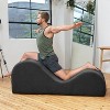 Avana Luvu Lounger - Chaise Lounge Chair for Yoga, Exercise, Massage - High Density Foam - Made in the USA - Light Grey - 2 of 4