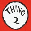 Seven Times Six Dr. Seuss T-Shirt Men's The Cat In The Hat Thing 1 & Thing 2 Tee Red - 2 of 4