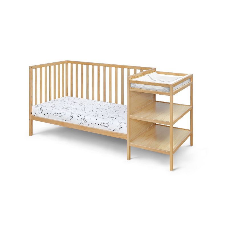 Suite Bebe Palmer 3-in-1 Convertible Island Crib and Changer Combo - Natural, 6 of 9