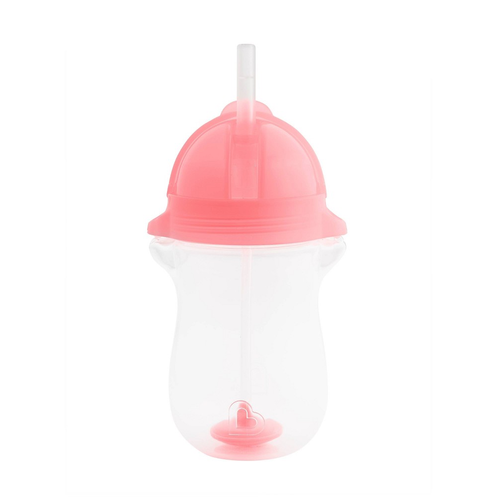 Photos - Baby Bottle / Sippy Cup Munchkin Click Lock Weighted Straw Cup - 10oz - Pink 