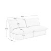 NicBex Couches for Living Room Single Deep Seat Sofa Couch Fabric Slip-covered Armchair with 1 Big Back Cushion and 2 Big Toss Pillows - 4 of 4