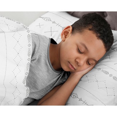 Sweet Jojo Designs Full/Queen Comforter Bedding Set Woodland Friends Grey and White 3pc — фото 3