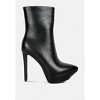 MAGNA Burgundy Platform Heel Ankle Boot - 2 of 4