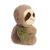 ebba Small Silas Sloth Rattle Eco ebba Eco-Friendly Baby Stuffed Animal Brown 6" - 3 of 4