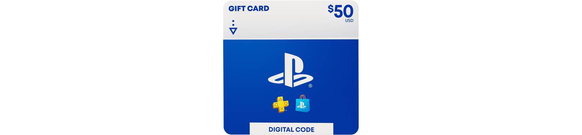 $50 Sony PlayStation Store Gift Card (Digital)